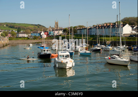 The Harbour at Aberaeron, Cardigan Bay, Wales, United Kingdom, Europe ...