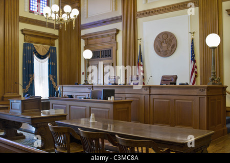 Court of Appeals Courtroom in Pioneer Courthouse 2 Stock Photo