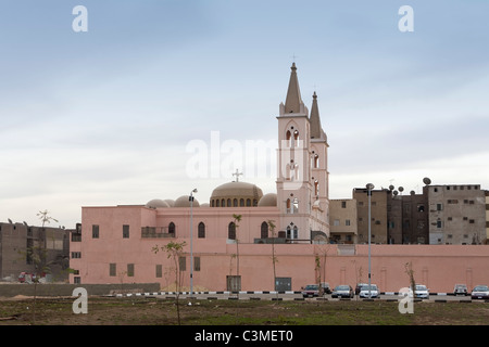 The Coptic Orthodox Church in Luxor City, Egypt Stock Photo