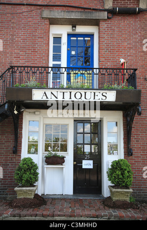 Antique shop, Portsmouth, New Hampshire, New England, USA, North America Stock Photo