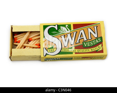 A Box Of Matches With Matches Visible Stock Photo