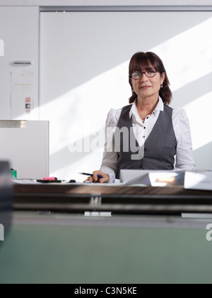 Female Architect in Office Stock Photo