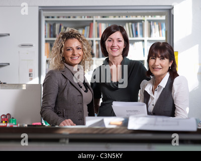 Three female colleagues in Office Stock Photo