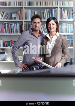 Archited colleagues takeing a break Stock Photo