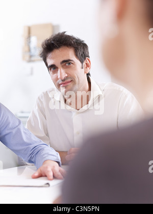Colleagues having a meeting Stock Photo