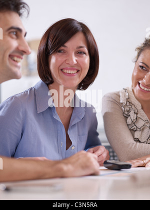 Conference Call in business meeting Stock Photo