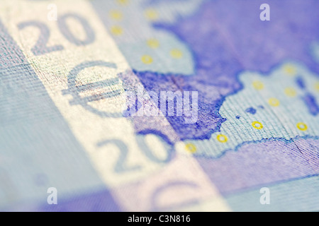 Euro currency of the eurozone Stock Photo