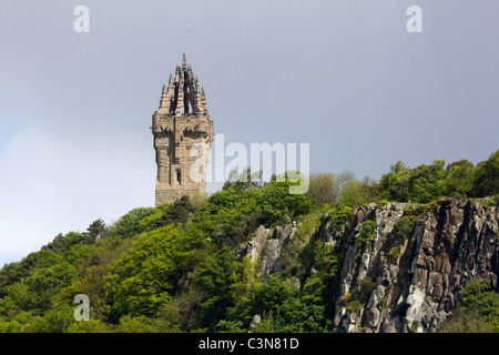 National Wallace Monument  abbey crag stirling scotland Stock Photo