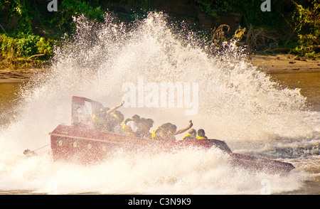 Sigatoka River Safari Jet Boat Tours, Coral Coast, Vita Levu Island, Fiji Stock Photo