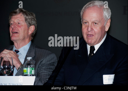 Christopher Gartner (l), captain of Maltese Falcon, and John