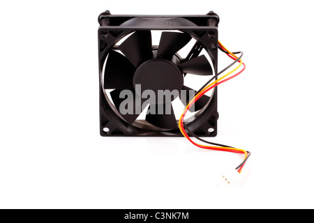 Computer fan isolated on white background Stock Photo