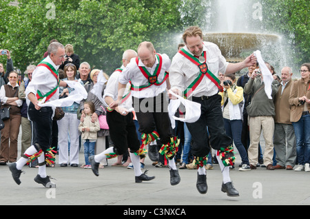 Folk dances performed in Trafalgar Square Stock Photo