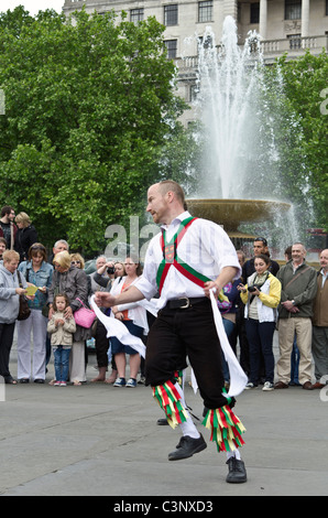 Folk dances performed in Trafalgar Square Stock Photo