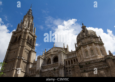 View of Toledo's Cathedral towers. Spain Stock Photo