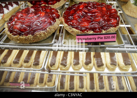 Plant City Florida,Florida Strawberry Festival,event,dessert,pie,éclair,visitors travel traveling tour tourist tourism landmark landmarks culture cult Stock Photo