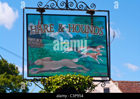 The Hare And Hounds Pub Rye Foreign East Sussex England Stock Photo - Alamy