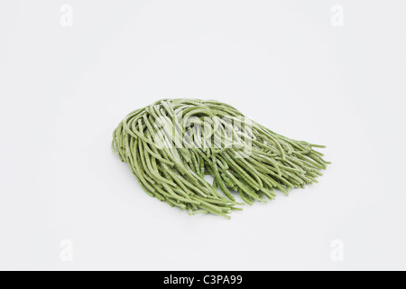 Fresh ribbon noodles Stock Photo