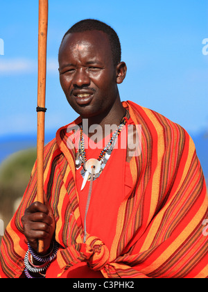 Young Masai Man Stock Photo