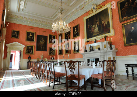 The Dining Room at Weston Park Staffordshire Shropshire border Uk Stock ...