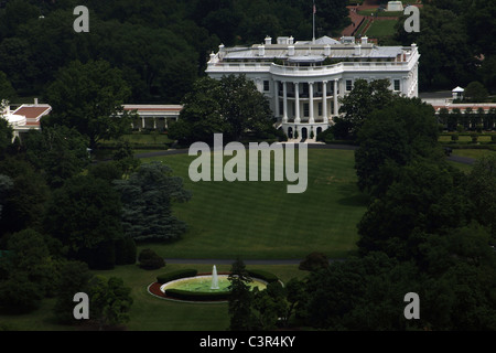 United States. Washington D.C. The White House. Built in 1792 in neoclassical style by James Hoban (c. 1762-1831). Stock Photo