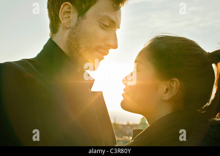 Looking each other deep in the eyes Stock Photo