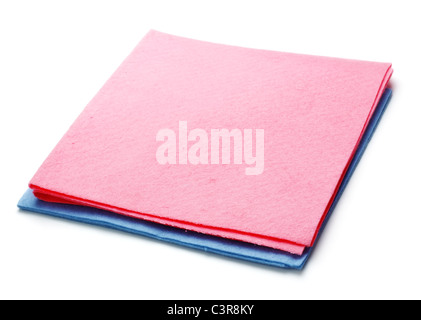 two microfiber dusters isolated on white background Stock Photo - Alamy