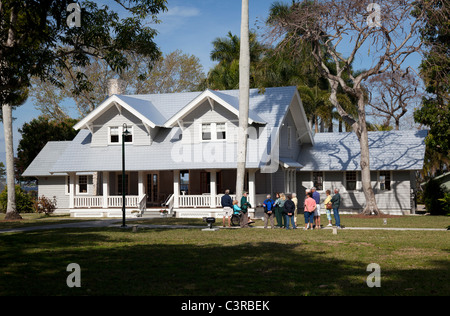 Henry Ford winter Estate Home at Fort Myers, Florida, United States Stock Photo