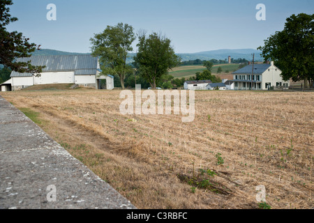 The working Mumma Family Farm on the Antietam National Battlefield. Stock Photo