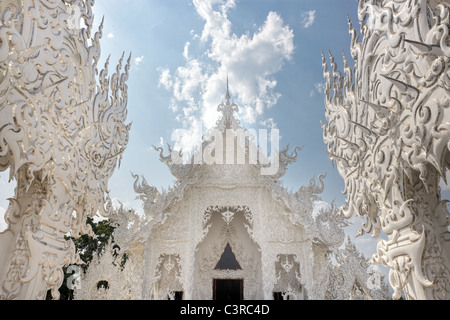 white temple wat rong khun in chiang rai, thailand Stock Photo