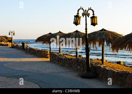 Promenade - Dahab, Sinai Peninsula - Egypt Stock Photo
