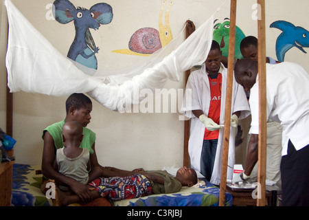 pediatric ward,Betou hospital MSF,Republic of Congo Stock Photo