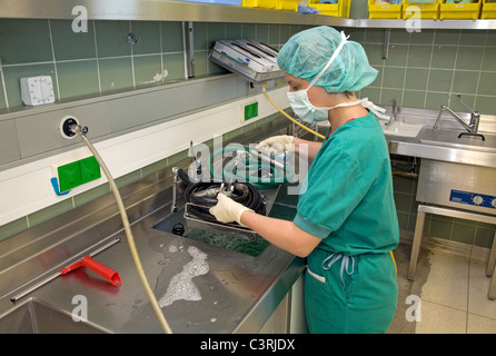 Hospital, an operation, Essen, Germany Stock Photo