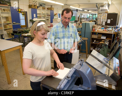 Bigger workshops, a bookmaker, Olsberg, Germany Stock Photo
