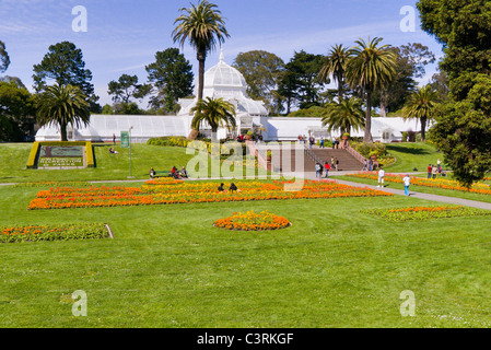 The Conservatory of Flowers, Golden Gate Park San Francisco Stock Photo