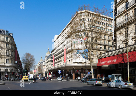 Galeries Lafayette on Boulevard Haussmann in the centre of the city, Paris, France Stock Photo