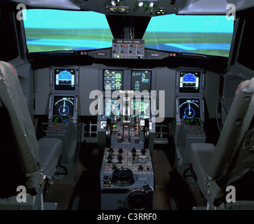 Transport Systems Research Vehicle (TSRV) Flight Simulator Stock Photo