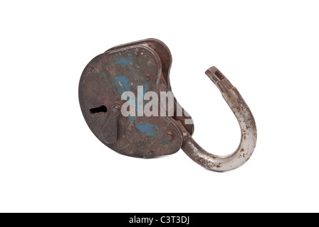 Opened lock Stock Photo