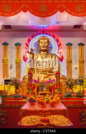 Buddhist temple Chinatown NYC Stock Photo