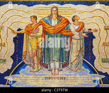 Intelligence Awakening Mankind, Mosaic Stock Photo