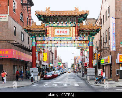 Chinatown Friendship Arch, Philadelphia Stock Photo