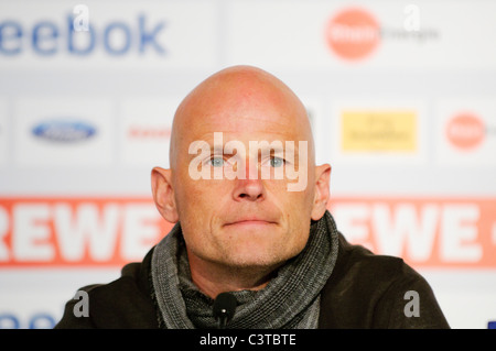 Portrait of Norwegian Stale SOLBAKKEN, coach of german Football Bundesliga Club 1.FC Köln, Cologne Stock Photo