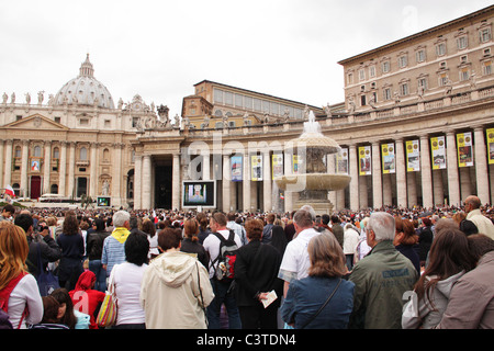 Rome, Italy - 1st May 2011 - beatification of john paul II in vatican city Stock Photo