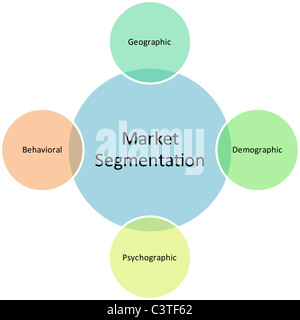 Market segmentation business diagram management strategy concept chart ...