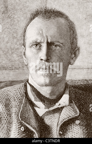 Fridtjof Wedel-Jarlsberg Nansen, 1861 – 1930. Norwegian polar explorer. Stock Photo