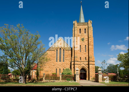 Sandstone church, Fouriesburg, Free State, South Africa Stock Photo