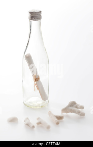 Message in Bottle Stock Photo