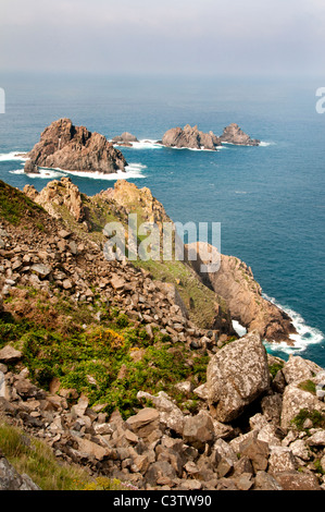 Cabo Ortegal Spain Sea Rocks Cliffs Coast Carino Stock Photo
