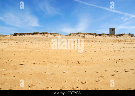 Dune and beach of La Cotiniere, Region Poitou-Charentes in France, department Charente Maritime Stock Photo