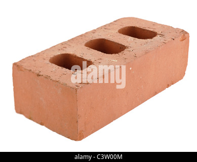 Plain class B red building brick Stock Photo