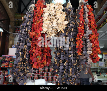 dried vegetables, Nicosia, Cyprus Stock Photo